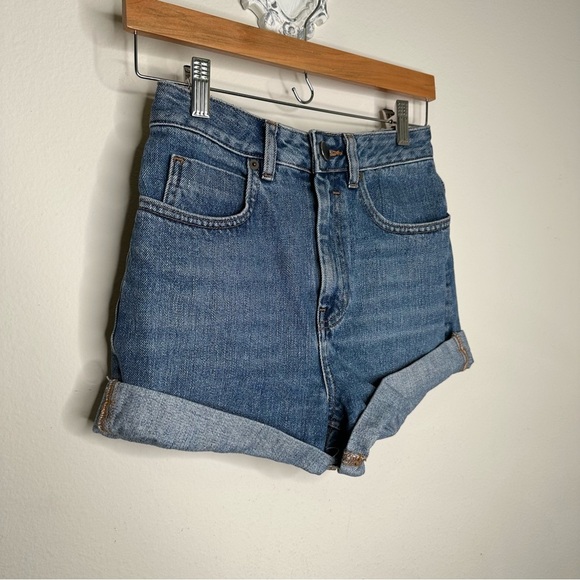 ASOS high waist denim shorts - Picture 3 of 9